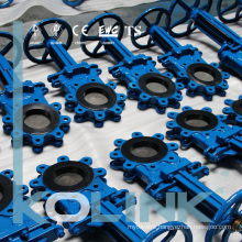 Bi-Directional Knife Gate Valve Replaceable Rubber Seat